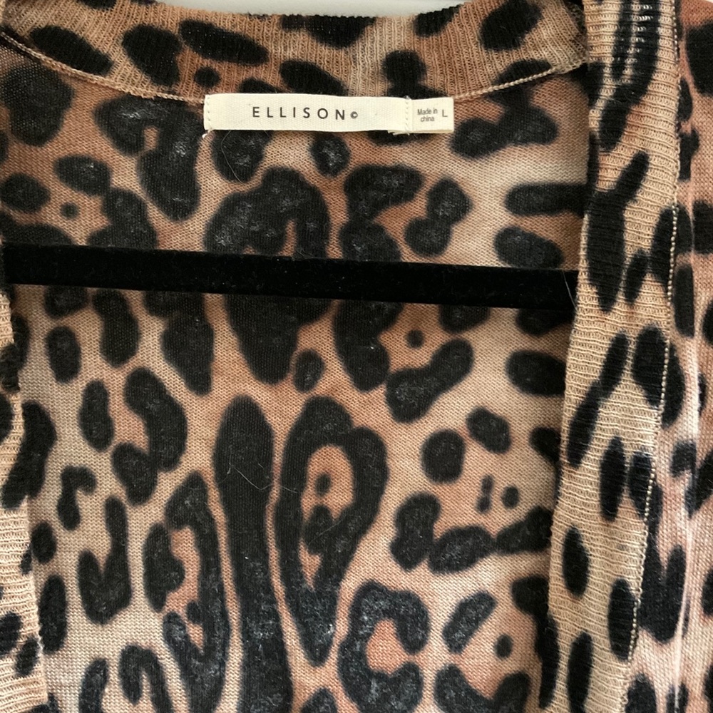 Leopard Print Cardigan - image 4
